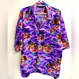REVUE HAWAÏENNE STYLE JAMAICA BUTTONS DOWN MEN SHIRT IN SIZE LARGE